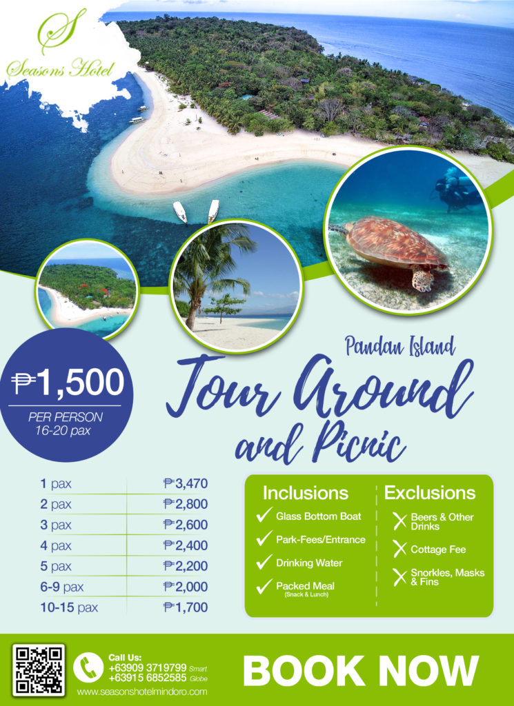 Pandan Island Tour - Seasons Hotel Sablayan